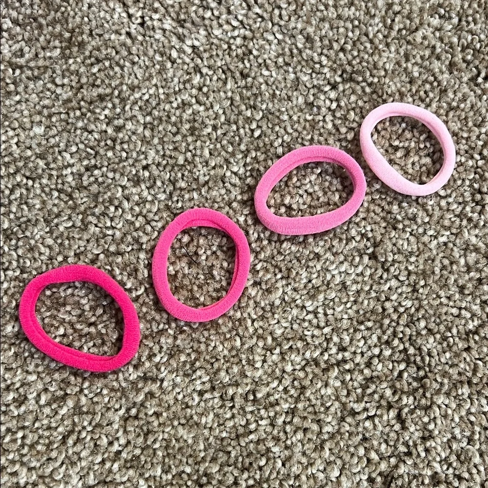 Set of 30 Assorted Pink Hair Ties